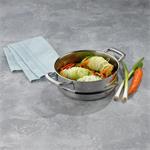 KELA Hrnec napařovací s poklicí nerez 18/10 FLAVORIA 20 cm, sada 3 ks 