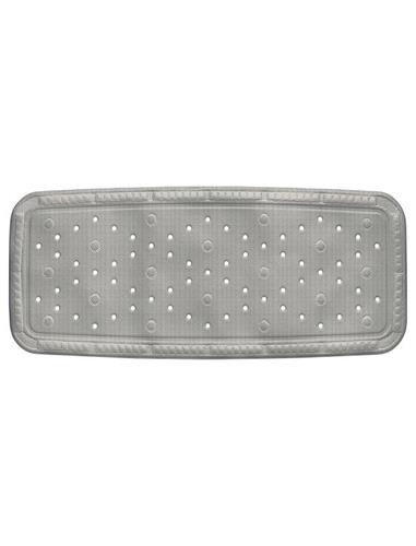 KELA Vanová podložka KRETA PVC, 92 x 36 cm, šedá 