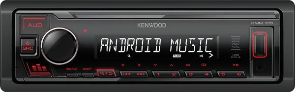 Kenwood KMM-105RY Autorádio bez mechaniky, červené podsvícení