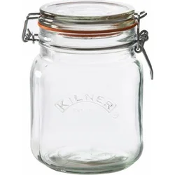 Kilner Zavařovací sklenice s klipem hranatá, 1l