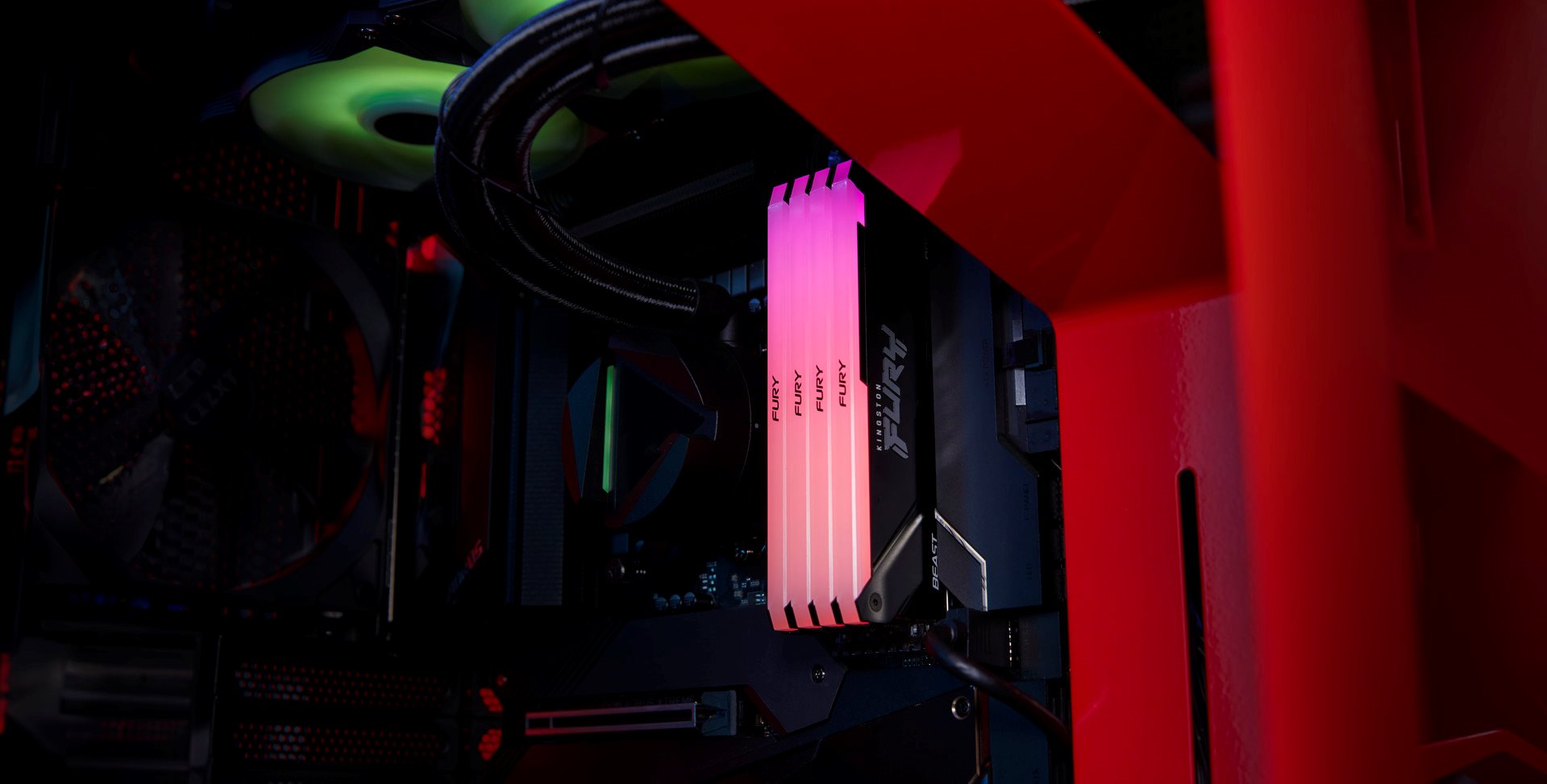 Kingston Fury Beast DDR4 DIMM 16GB 2666MHz RGB (sada 2x8GB)