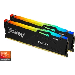 Kingston Fury Beast DDR5 DIMM 16GB 6000MHz RGB (Kit 2x8GB), AMD EXPO
