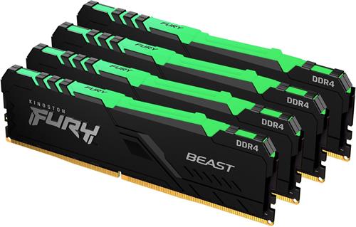 Kingston Fury Beast DIMM DDR4 128GB 2666MHz RGB KF426C16BBAK4/128