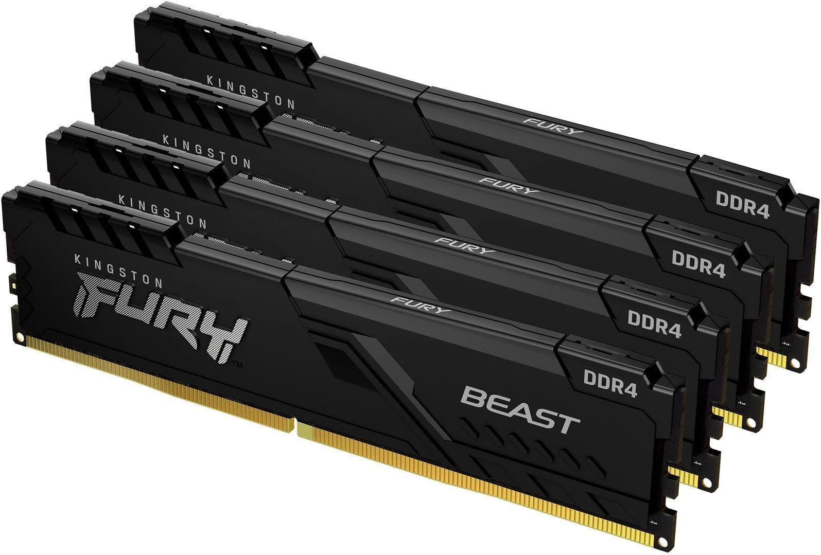 Kingston Fury Beast DIMM DDR4 64GB 3200MHz 1Gx8 černá (Kit 4x16GB)
