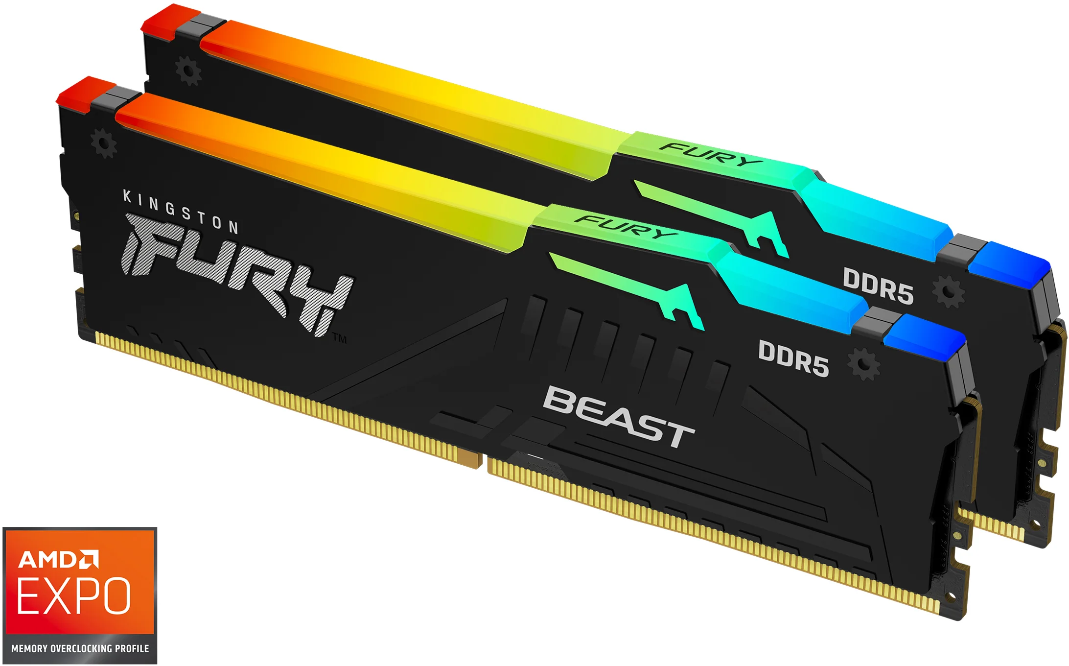 Kingston Fury Beast DIMM DDR5 32GB 5200MHz RGB (Kit 2x16GB), AMD EXPO