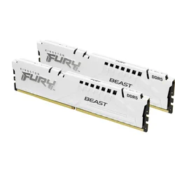 Kingston Fury Beast White DDR5 DIMM 32GB 5600MHz, AMD EXPO, biela (sada 2x 16GB)