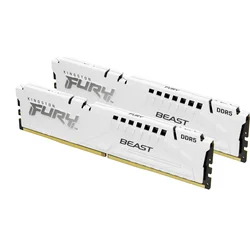Kingston Fury Beast White DDR5 DIMM 32GB 5600MHz, Intel XMP, biela (sada 2x 16GB)