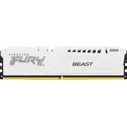 Kingston Fury Beast White DIMM DDR5 32GB 5200MHz, Intel XMP, biely