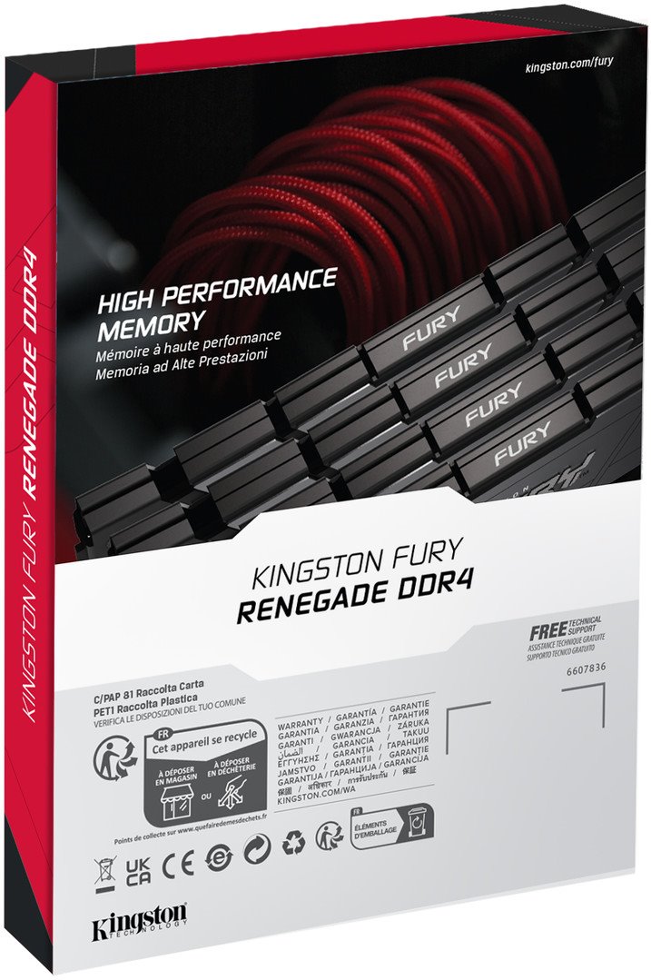 Kingston Fury Renegade DDR4 DIMM 8GB 4000MHz čierna