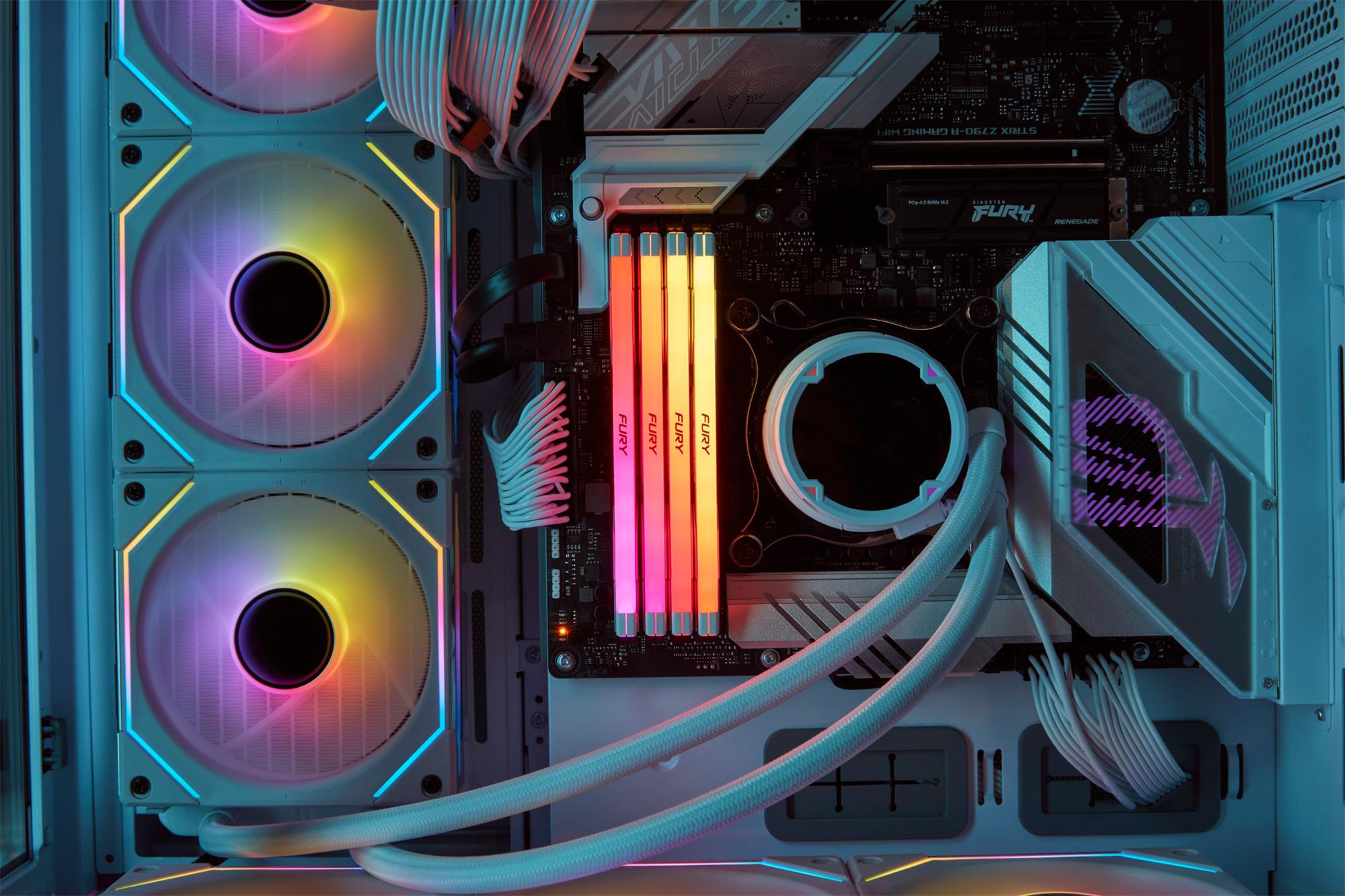 Kingston Fury Renegade RGB White DIMM DDR5 16GB 6000MHz, XMP, bílá