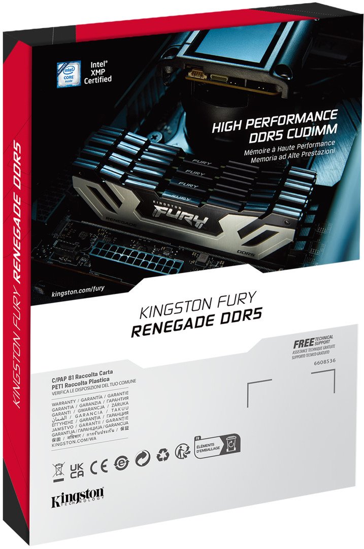 Kingston Fury Renegade Silver CUDIMM DDR5 24GB 8400MHz CL40 XMP