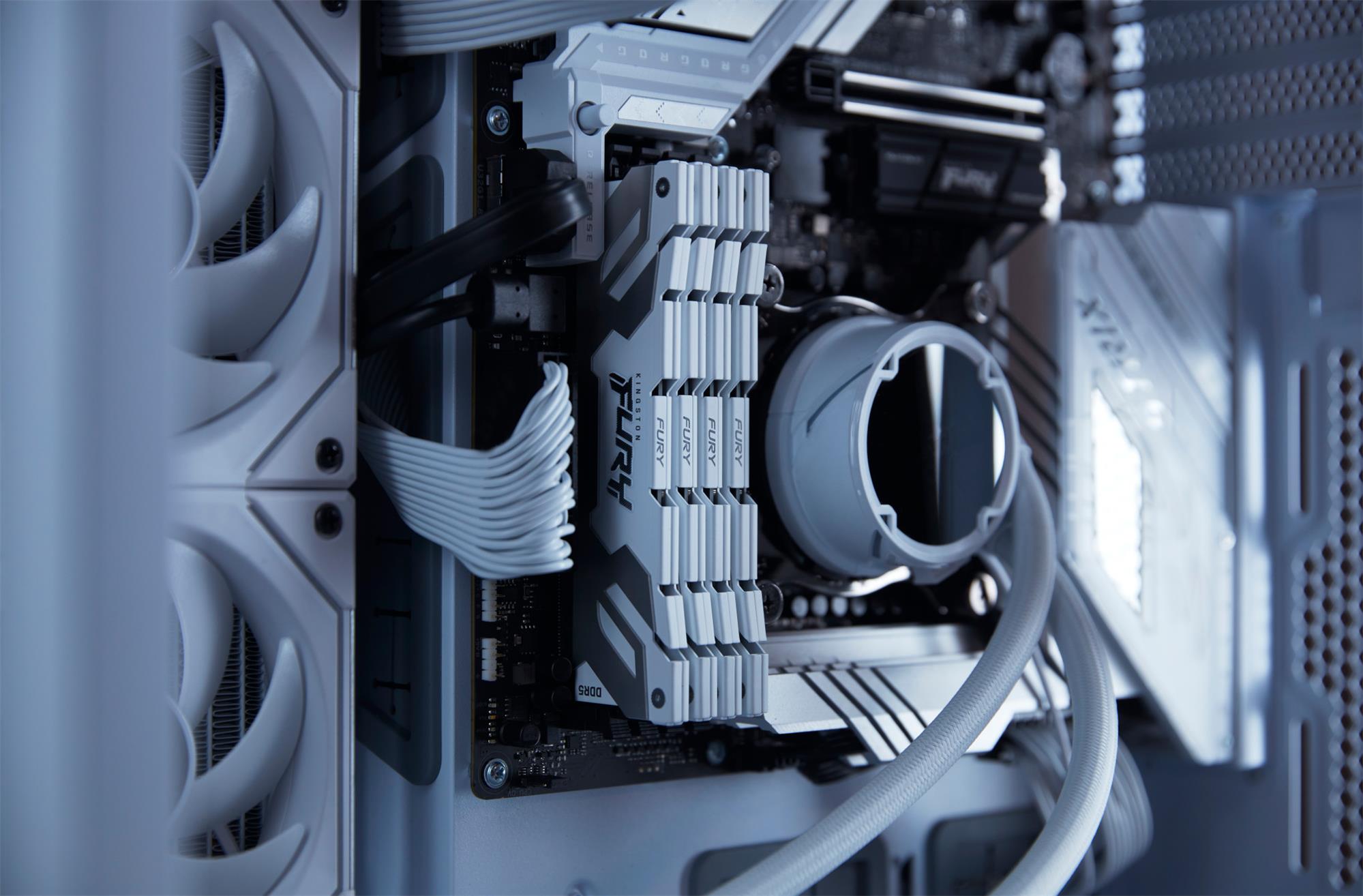 Kingston Fury Renegade White DDR5 DIMM 16GB 6000MHz, XMP, biela