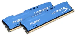 Kingston HyperX Fury 8GB (Kit 2x4GB) 1866MHz DDR3 CL10, modrý chladič