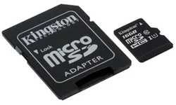 KINGSTON micro SDHC 16GB Canvas Select UHS-I CL1 (U1) (čtení/zápis: 80/10MB/s) + SD adaptér