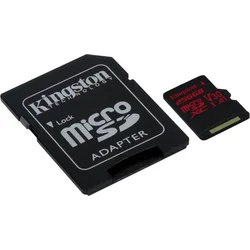 KINGSTON micro SDXC 256GB Canvas React micro SDXC UHS-I V30 (čtení/zápis: 100/80MB/s) + SD adaptér