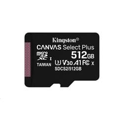 Kingston microSDXC 512GB Canvas Select Plus bez adaptéru