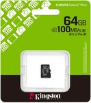KINGSTON microSDXC 64GB Canvas Select Plus bez adaptéra