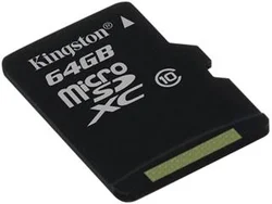Kingston SDCX10/64GB MicroSDXC 64GB class 10, 30MB/s, UHS-1, dozivotni zaruka + SD adaptér