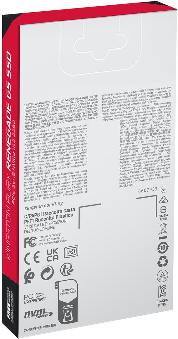 Kingston SSD Fury Renegade G5 4TB NVMe