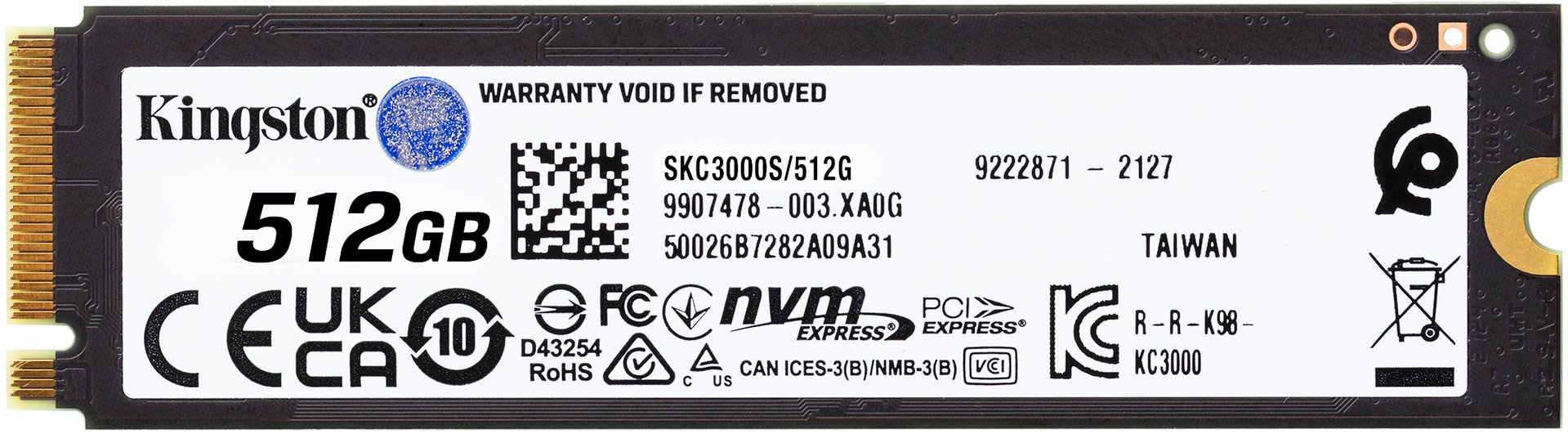 Kingston SSD KC3000 512GB NVMe