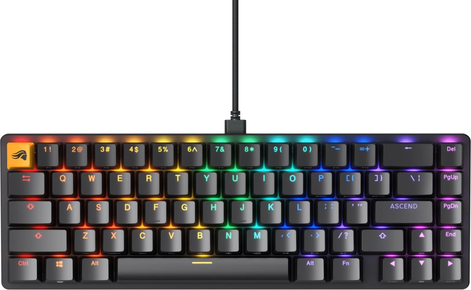 Klávesnica Glorious GMMK 2 - Fox Switches, US-Layout, čierna