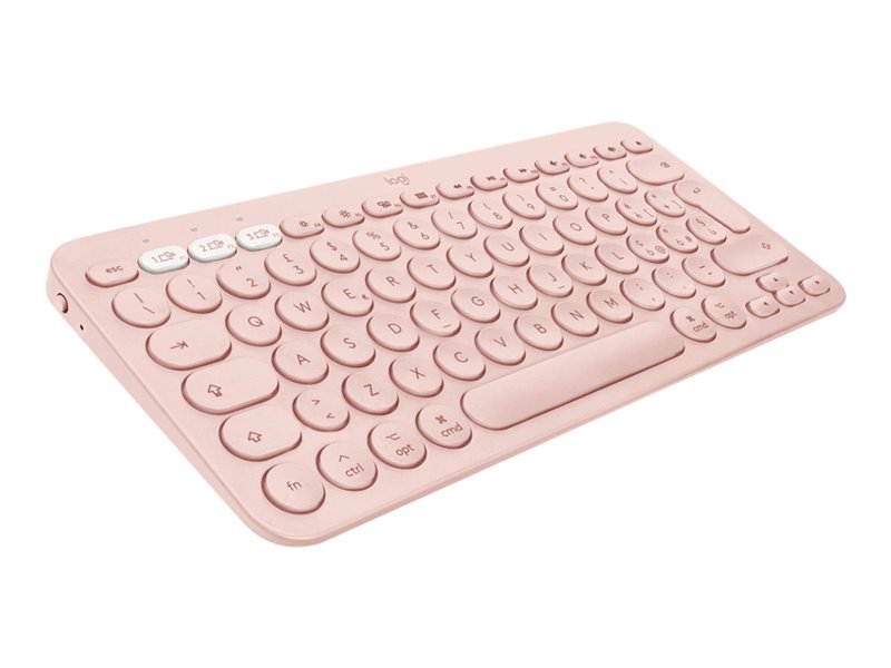 Klávesnica Logitech Multi-Device Bluetooth Keyboard K380 pre Mac, americká, bezdrôtová, ružová