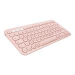 Klávesnica Logitech Multi-Device Bluetooth Keyboard K380 pre Mac, americká, bezdrôtová, ružová