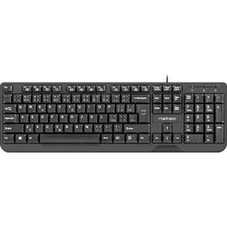 Klávesnice NATEC TROUT SLIM BLACK CZ/SK
