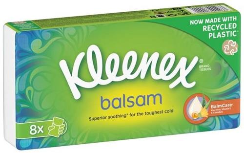 KLEENEX® Balzamové papierové vreckovky 8 x 9ks