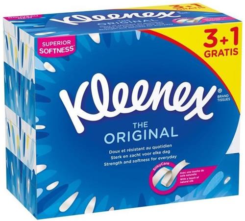 KLEENEX® Original Box papírové kapesníky 72ks, 3+1 krabice