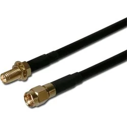 Koaxiálne WLAN Anténny predlžovací SMA male reverse - SMA female reverse ,3m AK ANT WLAN 3M C200