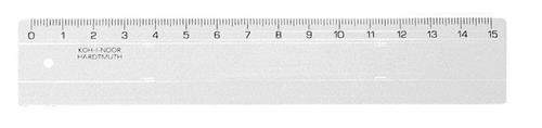 KOH-I-NOOR Pravítko, plastové, 15 cm
