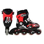 Kolečkové brusle ROCES COMPY 4.0 Boy, černo - červené, vel. S (30-33)