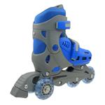 Kolečkové brusle TRISKATE BASIC vel.S (31-34), šedo-modré