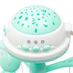 Kolotoč Baby Mix nad postieľkou so svetelným projektorom mätová