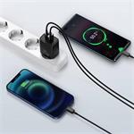 Kompaktný rýchlonabíjací adaptér Baseus USB-A + Type-C 20W EU, čierny