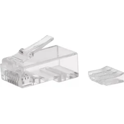 Konektor RJ45 pre UTP kábel (vodič), biely,