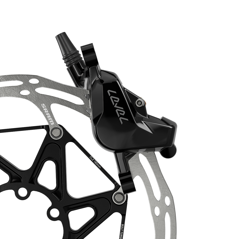 Kotoučová brzda SRAM Level Silver Stealth 2 pístek, černá, přední