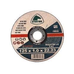 Kotúč na rezanie kovov STANDARD T41, O 125 x 1 x 22,23 mm, STAYER