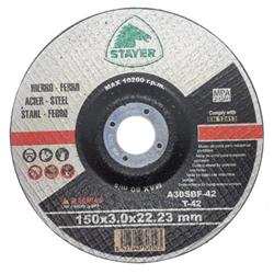 Kotúč na rezanie kovov STANDARD T42, O 150 x 3 x 22,23 mm, STAYER