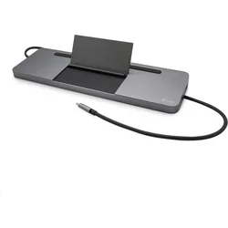 Kovová ergonomická dokovacia stanica I-TEC 4K s 3x displejom