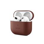 Kožené puzdro Epico Airpods 4 - hnedé
