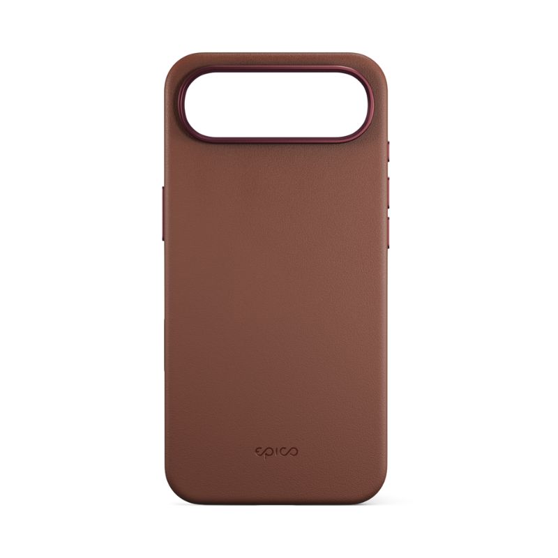 Kožené puzdro Epico Pro Mag+ | iPhone Air | hnedé | kompatibilné s Qi2 a MagSafe (ochrana ostrova fotoaparátu)