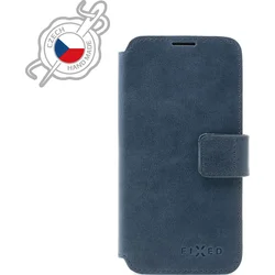 Kožené puzdro typu kniha FIXED ProFit pre Apple iPhone 12 Pro Max, modré