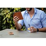 Kožené puzdro typu kniha FIXED ProFit pre Apple iPhone 13 Pro, hnedé