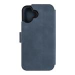 Kožené puzdro typu kniha FIXED ProFit pre Apple iPhone 16 Plus, modré