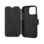 Kožené puzdro typu kniha FIXED ProFit pre Apple iPhone 16 Pro Max, čierne