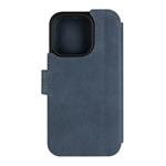 Kožené puzdro typu kniha FIXED ProFit pre Apple iPhone 16 Pro, modré