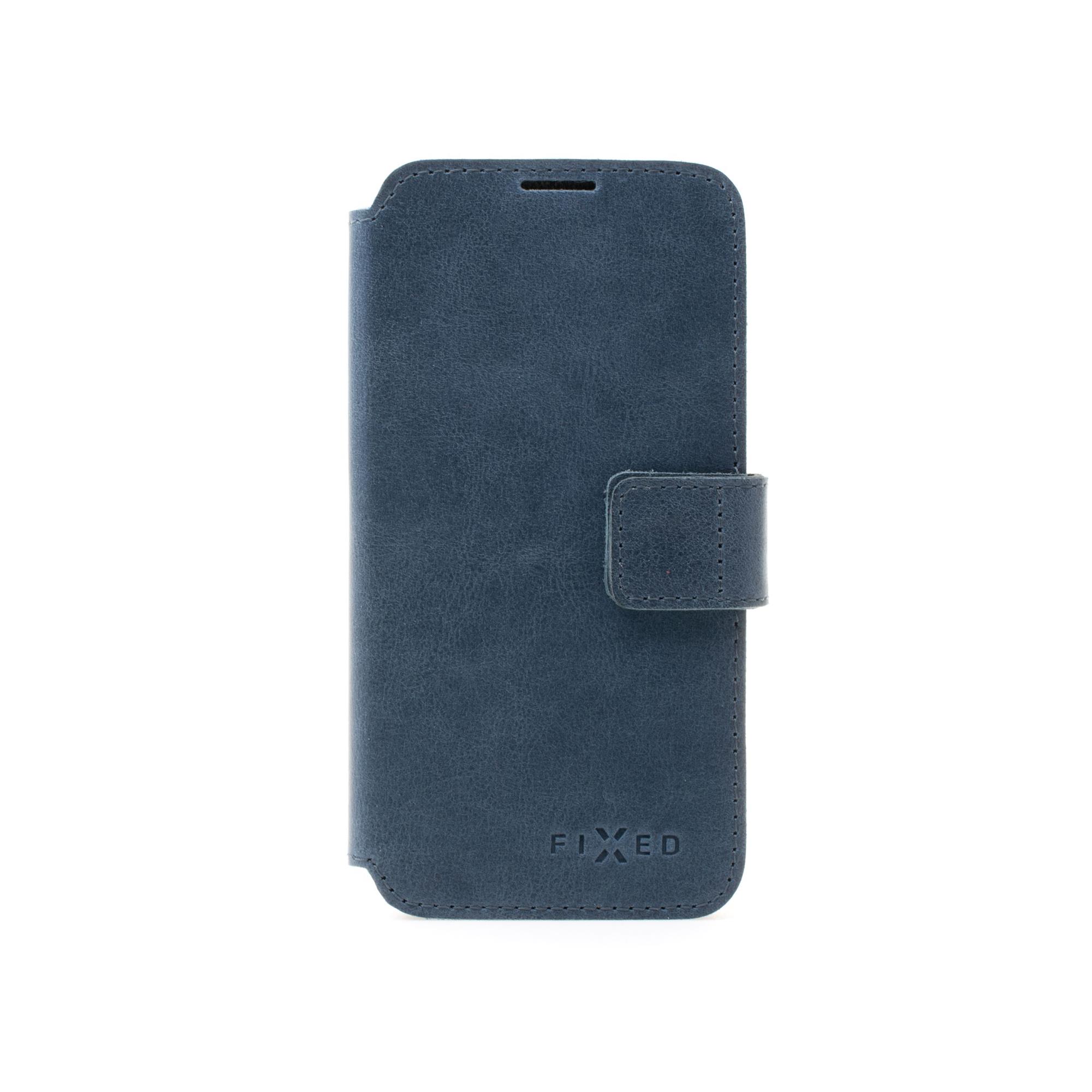 Kožené puzdro typu kniha FIXED ProFit pre Samsung Galaxy M53 5G, modré