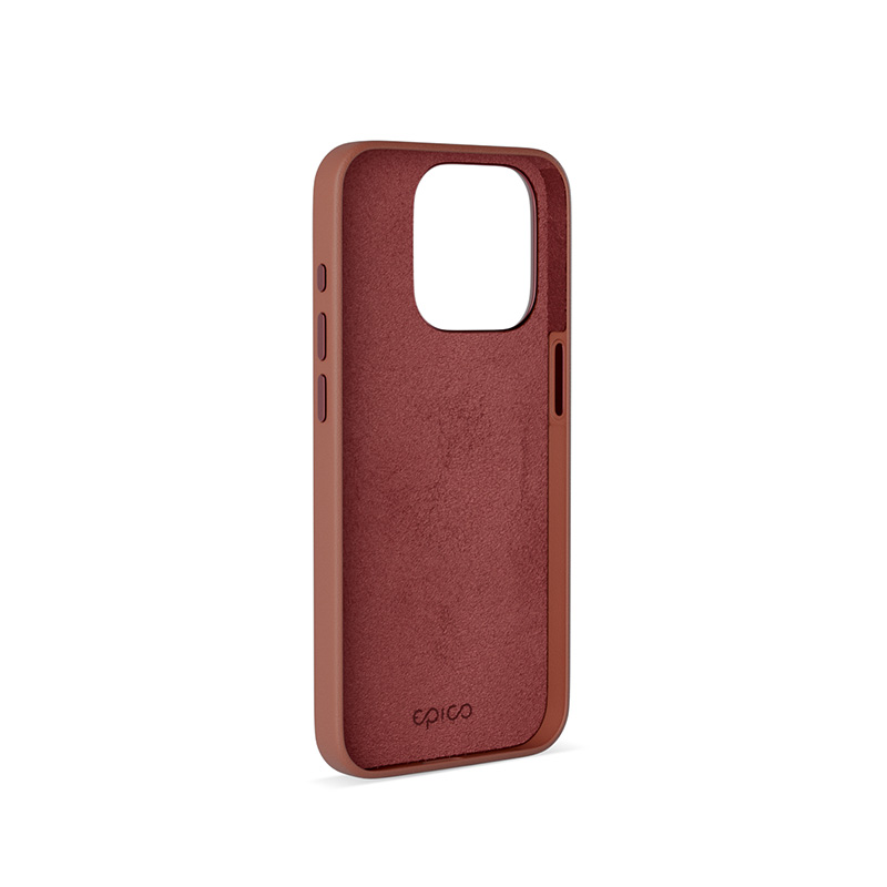 Kožený kryt Epico Mag+ pre iPhone 15 Pro Max - hnedý